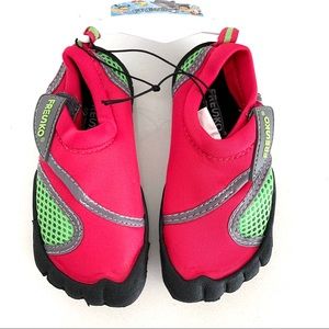 Fresko 5-Finger Water Shoes Pink/Green Size 8